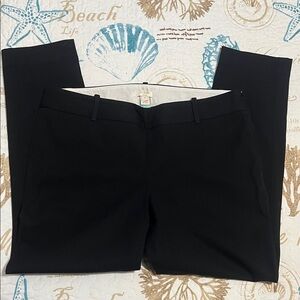 J. Crew Black Cropped Stretch Pants